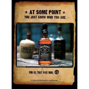 1999 Jack Daniels No 7 Tennessee Whiskey Vintage Print Ad Know Who You Are Art